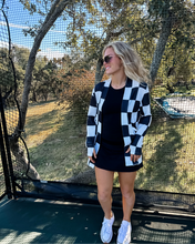 Load image into Gallery viewer, Checkered Lola Cardigan