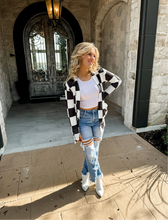 Load image into Gallery viewer, Checkered Lola Cardigan