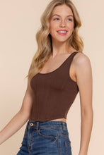 Load image into Gallery viewer, Corset Detail Top (Black)