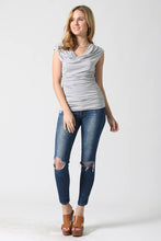 Load image into Gallery viewer, Cowl Neck Top (grey)