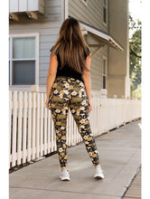 Load image into Gallery viewer, Golden Skulls Floral Luxe Leggings