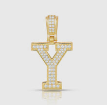 Load image into Gallery viewer, Baby Block Diamond Initial Charms