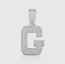 Load image into Gallery viewer, Baby Block Diamond Initial Charms
