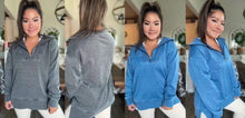 Load image into Gallery viewer, Isabella Half Zip Pullover (2 Colorways!)