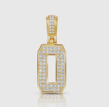 Load image into Gallery viewer, Baby Block Diamond Initial Charms