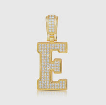 Load image into Gallery viewer, Baby Block Diamond Initial Charms
