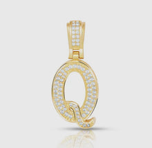 Load image into Gallery viewer, Baby Block Diamond Initial Charms