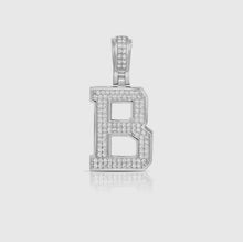 Load image into Gallery viewer, Baby Block Diamond Initial Charms