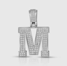Load image into Gallery viewer, Baby Block Diamond Initial Charms