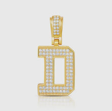 Load image into Gallery viewer, Baby Block Diamond Initial Charms