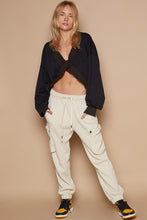 Load image into Gallery viewer, POL V-Cutout 2 Way Sweatshirt (black)