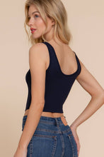 Load image into Gallery viewer, Corset Detail Top (Black)