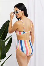 Load image into Gallery viewer, Take A Dip Twist High-Rise Bikini (Stripe)
