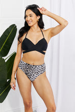 Load image into Gallery viewer, Summer Splash Halter Bikini Set in Black