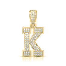 Load image into Gallery viewer, Baby Block Diamond Initial Charms
