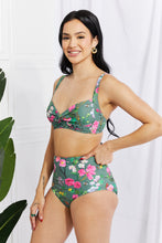 Load image into Gallery viewer, Take A Dip Twist High-Rise Bikini (Sage)
