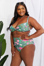 Load image into Gallery viewer, Take A Dip Twist High-Rise Bikini (Sage)