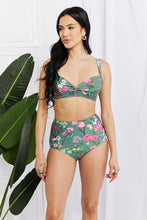 Load image into Gallery viewer, Take A Dip Twist High-Rise Bikini (Sage)