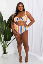 Load image into Gallery viewer, Take A Dip Twist High-Rise Bikini (Stripe)