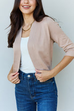 Load image into Gallery viewer, *STEAL* My Favorite Cropped Cardigan (Khaki)