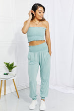 Load image into Gallery viewer, Stylish Comfort Smocked Tube Top & Joggers Set