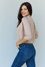 Load image into Gallery viewer, *STEAL* My Favorite Cropped Cardigan (Khaki)