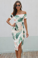 Load image into Gallery viewer, Off-Shoulder Split Dress (Multiple colors!)