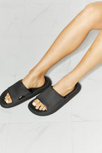 Load image into Gallery viewer, Arms Around Me Open Toe Slide in Black