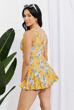 Load image into Gallery viewer, Clear Waters Swim Dress in Mustard