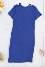 Load image into Gallery viewer, Clear Skies Jersey Twist T-Shirt Dress
