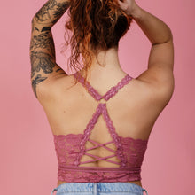 Load image into Gallery viewer, Juliette Deluxe Lace Bralette - Tea Rose