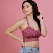 Load image into Gallery viewer, Juliette Deluxe Lace Bralette - Tea Rose