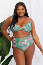 Load image into Gallery viewer, Take A Dip Twist High-Rise Bikini (Sage)