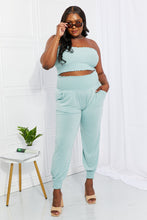 Load image into Gallery viewer, Stylish Comfort Smocked Tube Top & Joggers Set