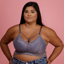 Load image into Gallery viewer, Luna Lace Bralette-Indigo