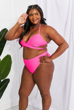Load image into Gallery viewer, Summer Splash Halter Bikini Set (Pink)
