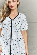Load image into Gallery viewer, Quilted Quivers Button Down Sleepwear Dress