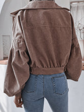 Load image into Gallery viewer, Cropped Corduroy Jacket (multiple colorways)