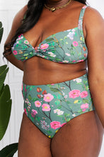 Load image into Gallery viewer, Take A Dip Twist High-Rise Bikini (Sage)