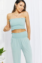 Load image into Gallery viewer, Stylish Comfort Smocked Tube Top & Joggers Set