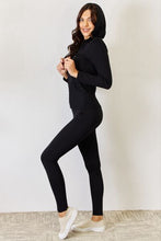 Load image into Gallery viewer, Julia’s Back Legging Set (Black)