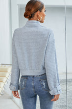 Load image into Gallery viewer, Band Collar Long Sleeve Pocketed Jacket