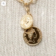Load image into Gallery viewer, Double Royalty Coin Necklace