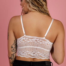 Load image into Gallery viewer, Luna Lace Bralette-White