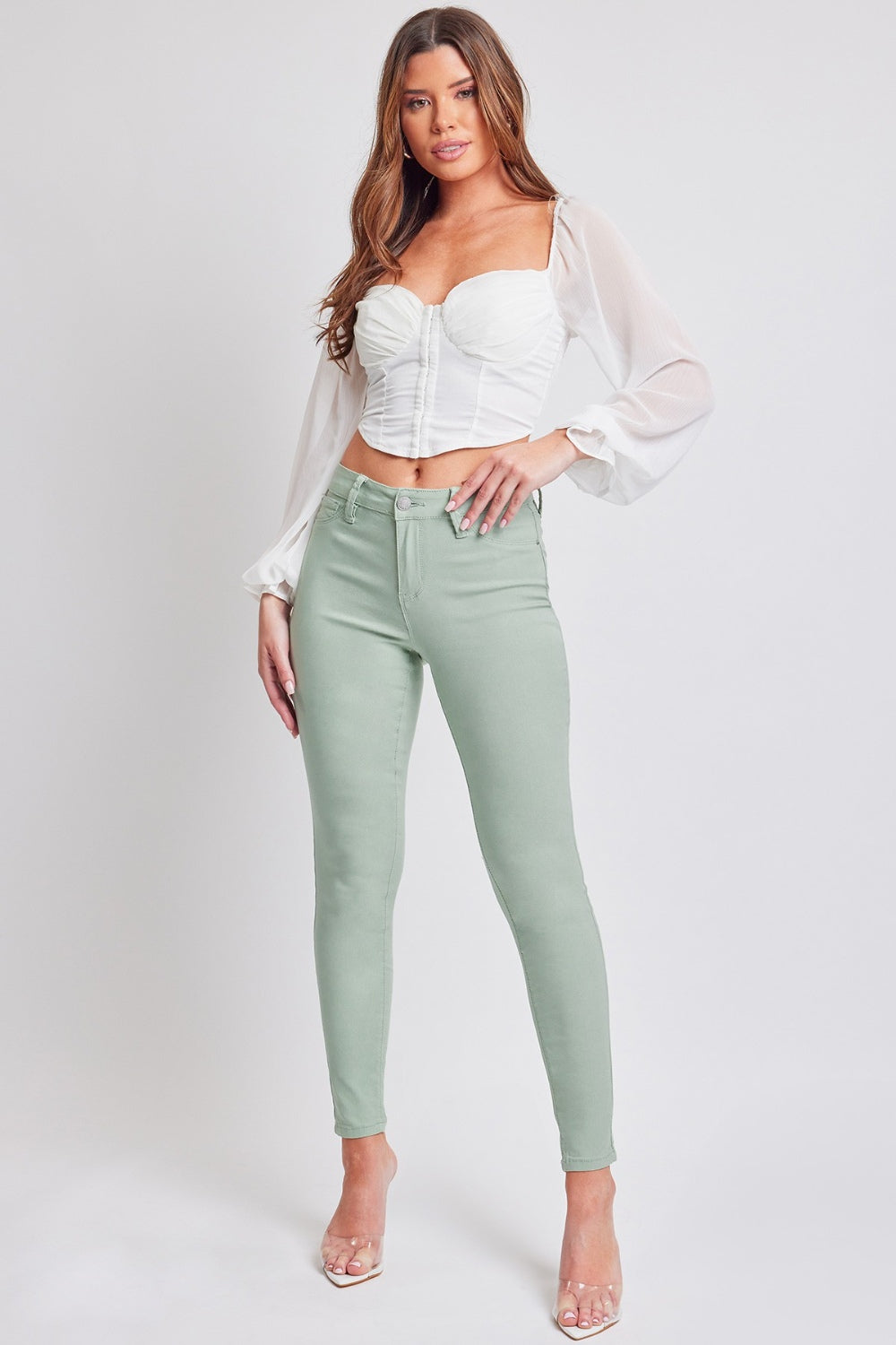 YMI* Hyperstretch Mid-Rise Skinny Jeans