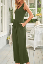 Load image into Gallery viewer, Full Size Scoop Neck Wide Strap Jumpsuit
