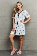 Load image into Gallery viewer, Quilted Quivers Button Down Sleepwear Dress
