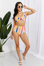 Load image into Gallery viewer, Take A Dip Twist High-Rise Bikini (Stripe)
