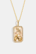 Load image into Gallery viewer, Rhinestone Constellation Pendant Copper Necklace
