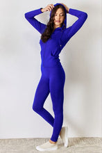 Load image into Gallery viewer, Julia’s Back Leggings Set (Royal blue)
